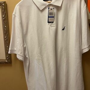 Nautica Classic White Polo Shirt for Men
